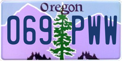 OR license plate 069PWW
