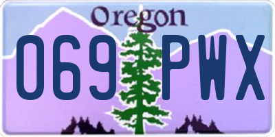 OR license plate 069PWX