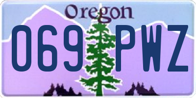OR license plate 069PWZ