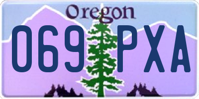 OR license plate 069PXA