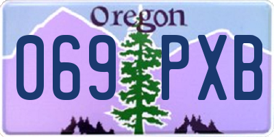 OR license plate 069PXB