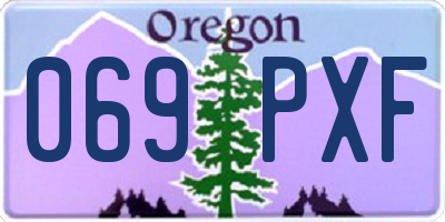 OR license plate 069PXF