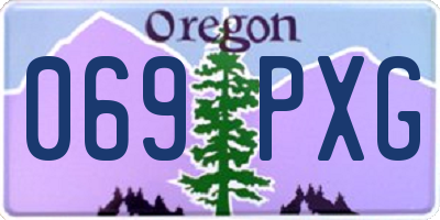OR license plate 069PXG