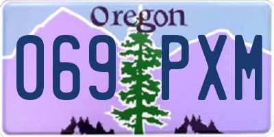 OR license plate 069PXM