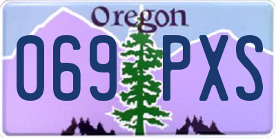 OR license plate 069PXS