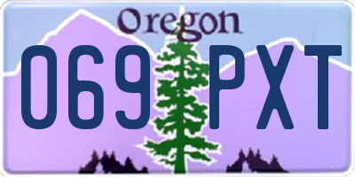 OR license plate 069PXT