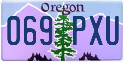OR license plate 069PXU