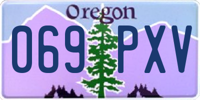 OR license plate 069PXV