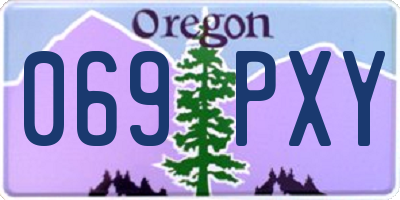OR license plate 069PXY