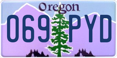OR license plate 069PYD