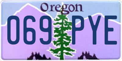 OR license plate 069PYE