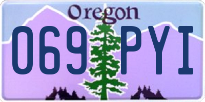 OR license plate 069PYI