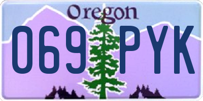 OR license plate 069PYK