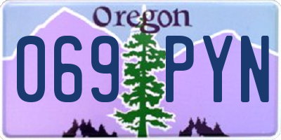 OR license plate 069PYN