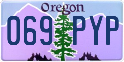 OR license plate 069PYP