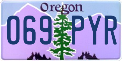 OR license plate 069PYR
