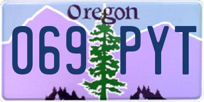 OR license plate 069PYT