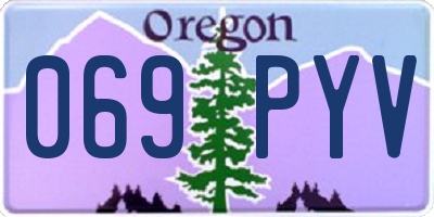 OR license plate 069PYV