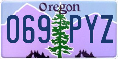 OR license plate 069PYZ