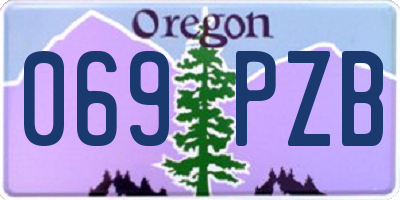 OR license plate 069PZB