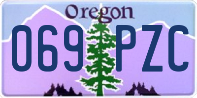 OR license plate 069PZC