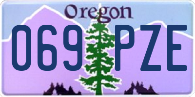 OR license plate 069PZE