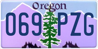 OR license plate 069PZG