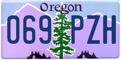 OR license plate 069PZH