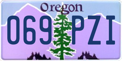 OR license plate 069PZI