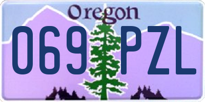 OR license plate 069PZL