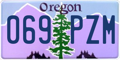 OR license plate 069PZM