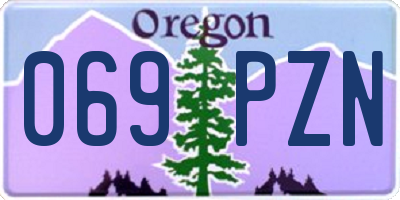 OR license plate 069PZN