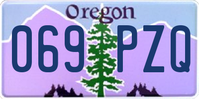 OR license plate 069PZQ