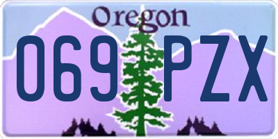 OR license plate 069PZX