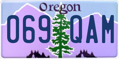 OR license plate 069QAM