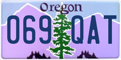 OR license plate 069QAT