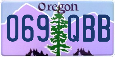 OR license plate 069QBB
