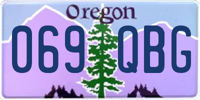 OR license plate 069QBG