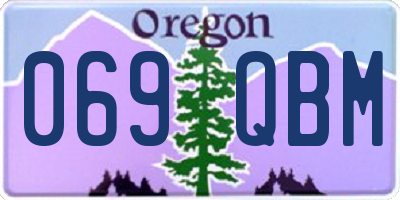 OR license plate 069QBM