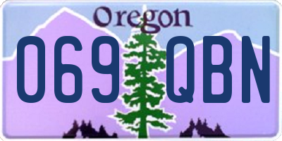 OR license plate 069QBN