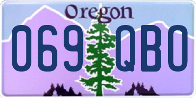 OR license plate 069QBO