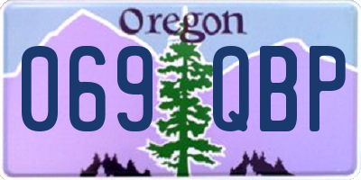 OR license plate 069QBP