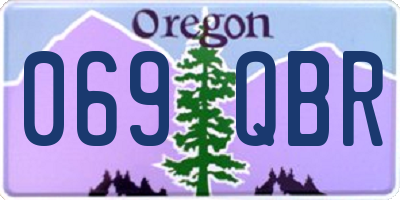 OR license plate 069QBR