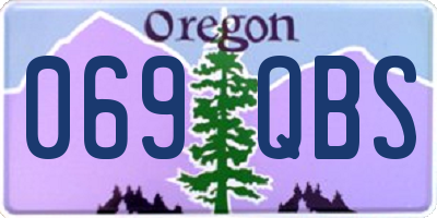 OR license plate 069QBS