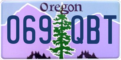 OR license plate 069QBT