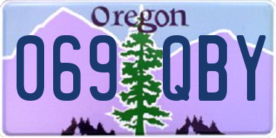 OR license plate 069QBY