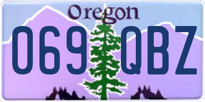 OR license plate 069QBZ