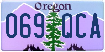 OR license plate 069QCA