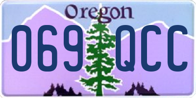 OR license plate 069QCC