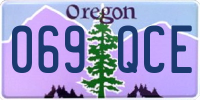OR license plate 069QCE